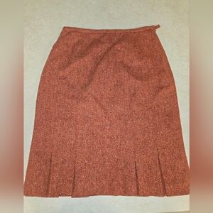 Talbots A-Line Skirt in Rich Rust